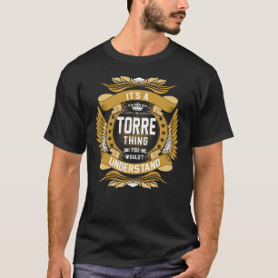 TORRE Last Name, TORRE family name crest T-Shirt