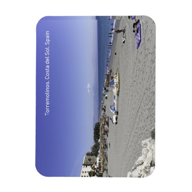 Torremolinos Beach, Costa del Sol, Spain Magnet (Vertical)