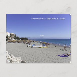 Torremolinos Beach, Costa del Sol, Spain Postcard