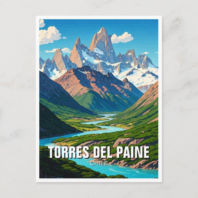 Torres Del Paine Chile Postcard (Front)