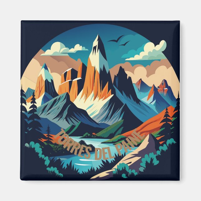 Torres del Paine National Park Chile Magnet (Front)