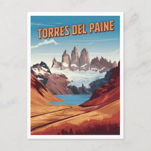 Torres del Paine National Park Chilean Patagonia Postcard
