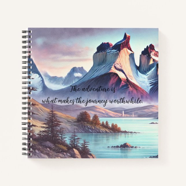 Torres del Paine Park, Chile & Quote	 Notebook (Front)