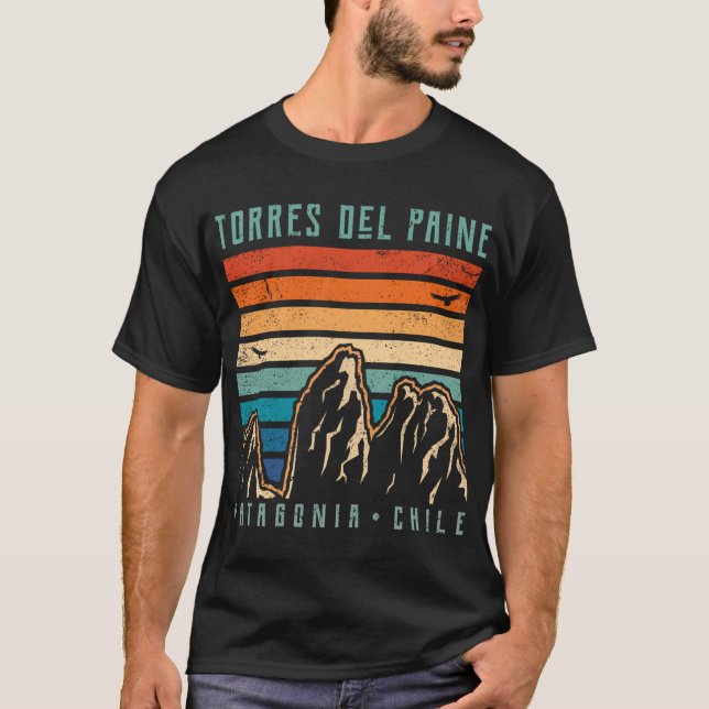 Torres Del Paine T Chile Mountains T-Shirt (Front)