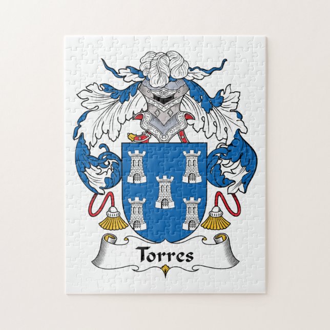 Torres Family Crest Jigsaw Puzzle (Vertical)
