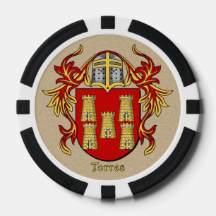 Torres Heraldic Arms Poker Chips