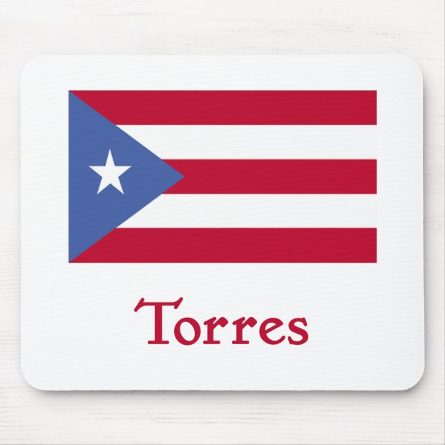 Torres Puerto Rican Flag Mouse Mat (Front)