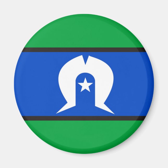 Torres Strait Islander country flag nation symbol Magnet (Front)