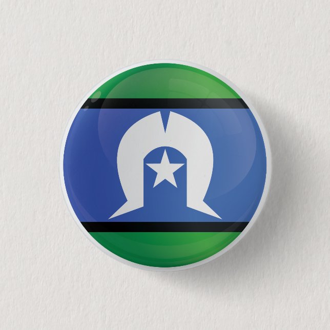 Torres Strait Islands  Round Icon Flag 3 Cm Round Badge (Front)