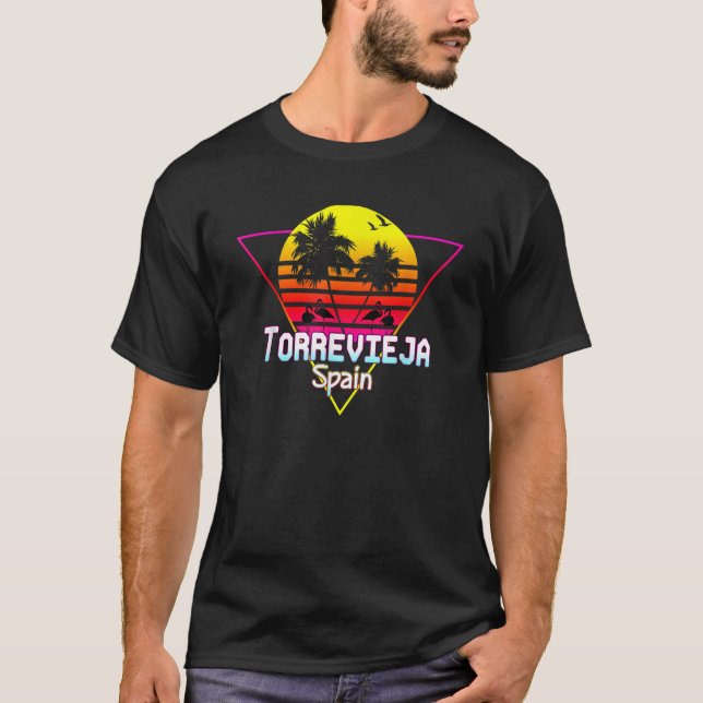TorreVieja Alicante Valencian Flamingo Spain  T-Shirt (Front)