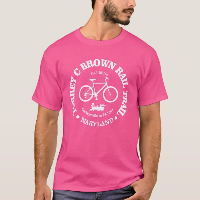Torrey C Brown Rail Trail Cycling Oversized T-Shirt (Front)