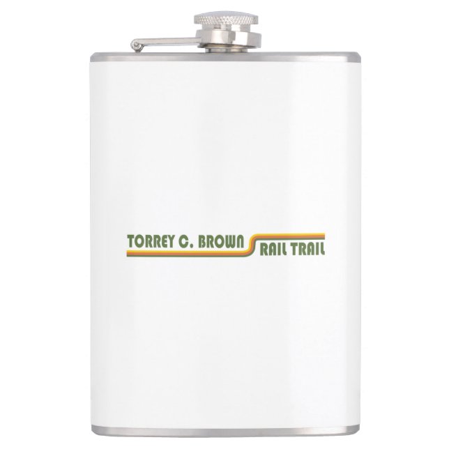Torrey C. Brown Rail Trail Maryland Hip Flask (Front)