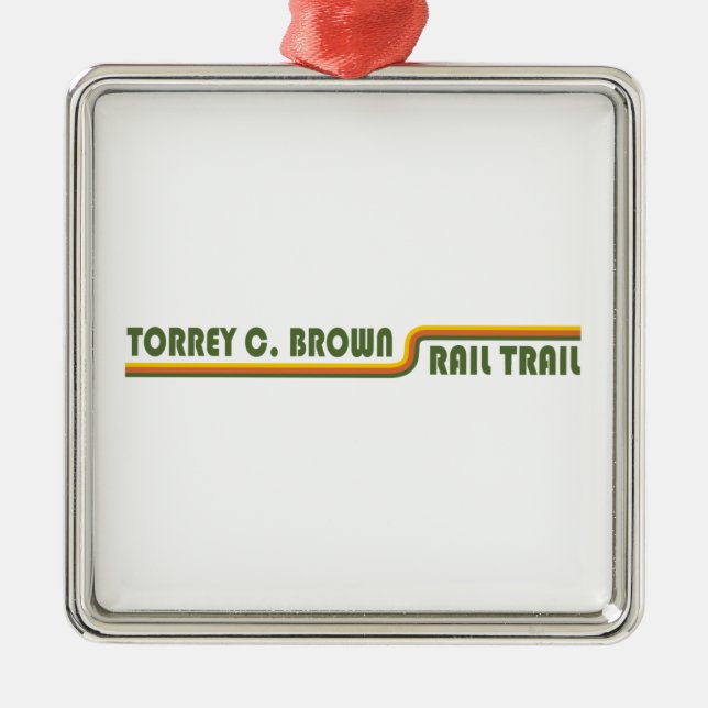 Torrey C. Brown Rail Trail Maryland Metal Tree Decoration (Front)
