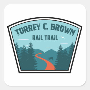 Torrey C. Brown Rail Trail Maryland Square Sticker
