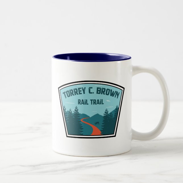 Torrey C. Brown Rail Trail Maryland Two-Tone Coffee Mug (Right)