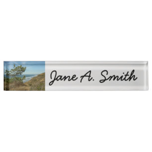 Torrey Pine and California Coastline Landscape Nameplate