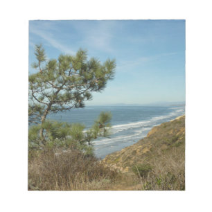 Torrey Pine and California Coastline Landscape Notepad