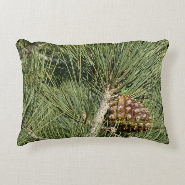Torrey Pine Closeup California Botanical Decorative Cushion (Front)