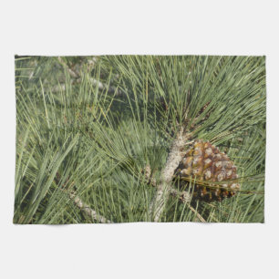 Torrey Pine Closeup California Botanical Tea Towel