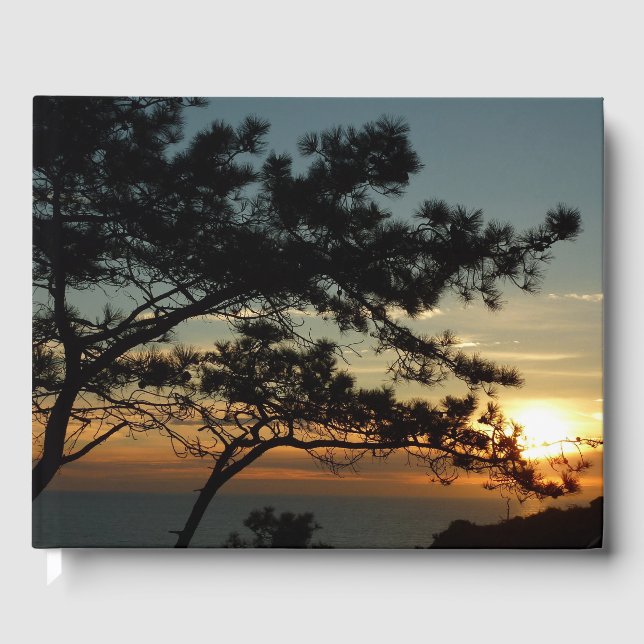 Torrey Pine Sunset I California Landscape Guest Book (Front)