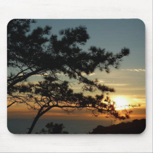 Torrey Pine Sunset I California Landscape Mouse Mat