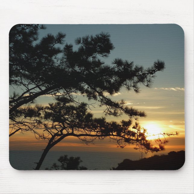 Torrey Pine Sunset I California Landscape Mouse Mat (Front)