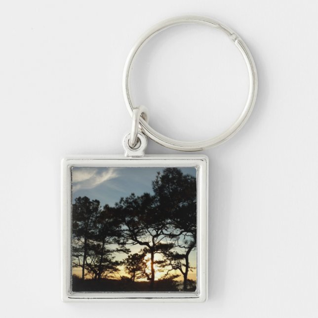 Torrey Pine Sunset II California Landscape Key Ring (Front)