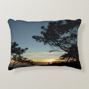 Torrey Pine Sunset III California Landscape Decorative Cushion