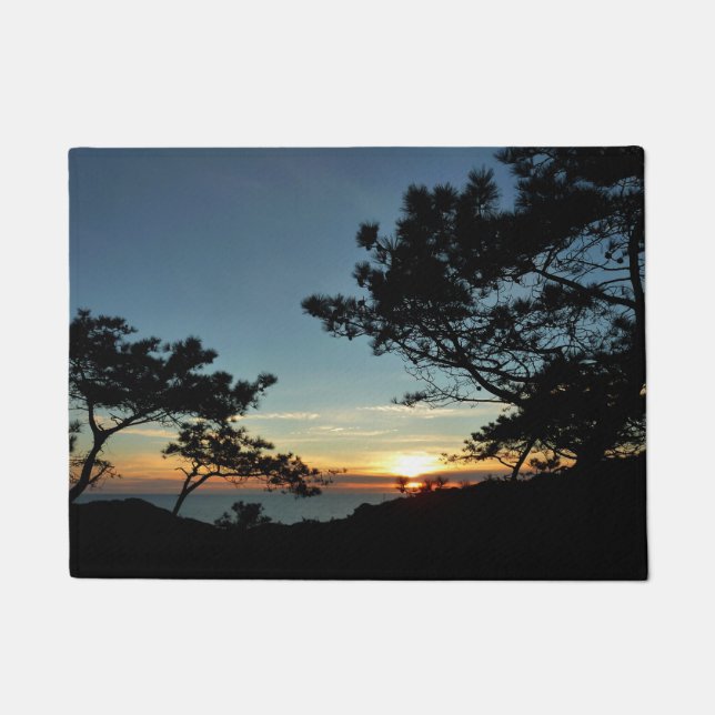 Torrey Pine Sunset III California Landscape Doormat (Front)