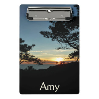 Torrey Pine Sunset III California Landscape Mini Clipboard