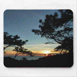 Torrey Pine Sunset III California Landscape Mouse Mat