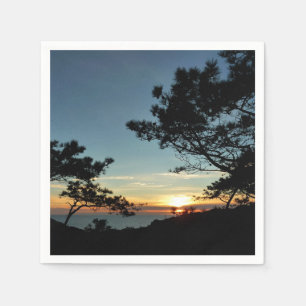 Torrey Pine Sunset III California Landscape Napkin