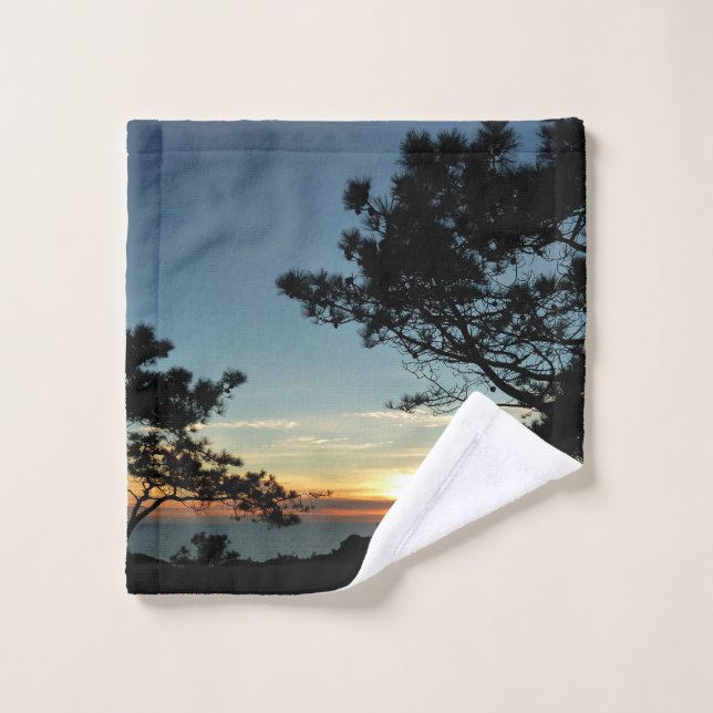 Torrey Pine Sunset III California Landscape Wash Cloth (Wash Cloth)