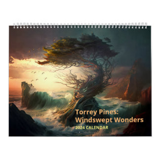 Torrey Pines: Windswept Wonders Calendar
