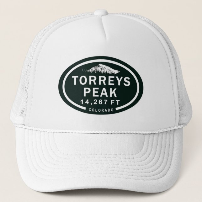 Torreys Peak 14er Colorado Rocky Mountain Trucker Hat (Front)