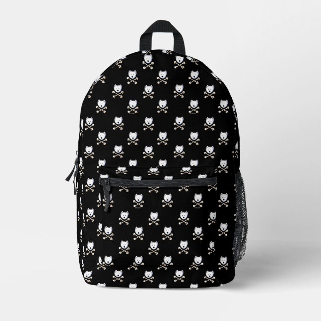 Torrid Westie Crossbones KiniArt  Printed Backpack (Front)