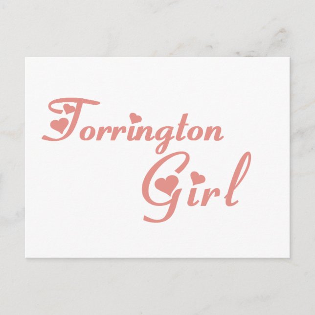 Torrington Girl tee shirts Postcard (Front)