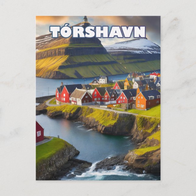Tórshavn, where wild nature unfolds postcard (Front)