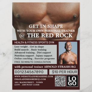 Torso, Personal trainer, Gym Advertising Flyer