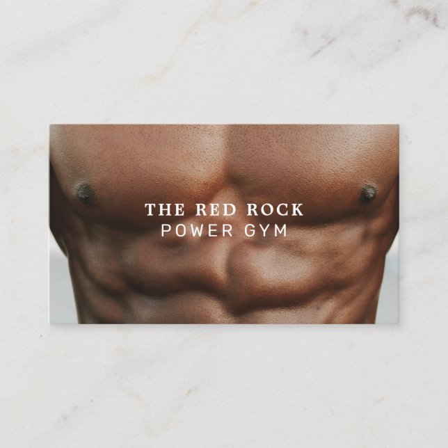 Torso, Personal trainer, Gym Instructor Business Card (Front)
