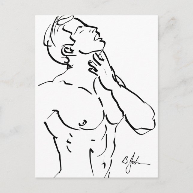 Torso Sketch Postcard (Front)