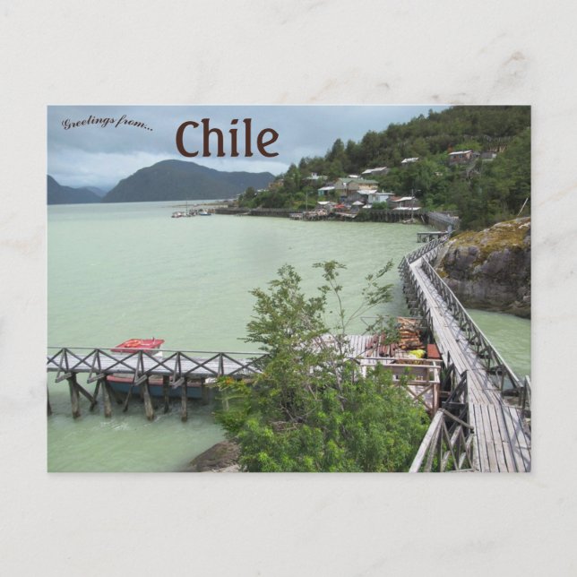 Tortel Walkways in Chile Postcard (Front)