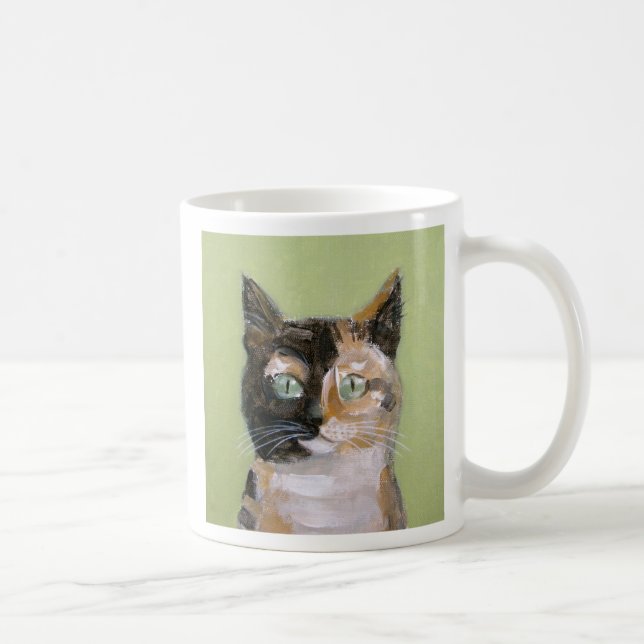 Tortie Cat Coffee Mug (Right)