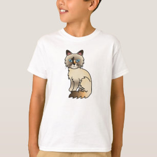 Tortie Point Birman / Ragdoll Cat T-Shirt