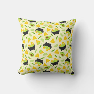 Tortilla Chips and Guacamole Pattern Cushion