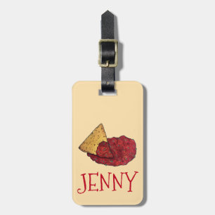 Tortilla Chips and Tomato Salsa Snack Food Foodie Luggage Tag