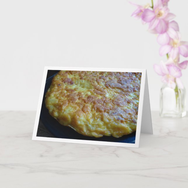 Tortilla de Patatas, Spanish Omelette  Card (Orchid)