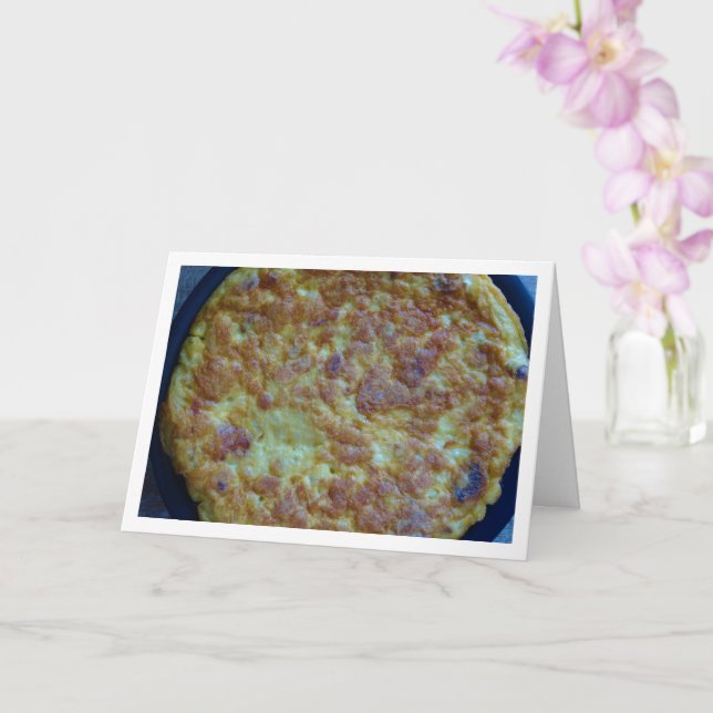 Tortilla de Patatas, Spanish Omelette  Card (Orchid)