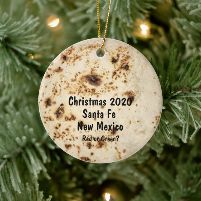 Tortilla Ornament Santa Fe Southwest (Tree)