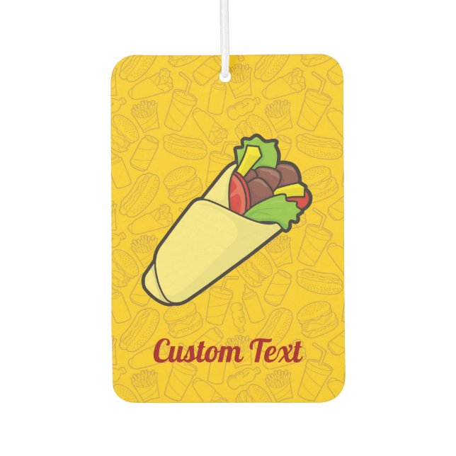 Tortilla Sandwich Wrap Air Freshener (Front)